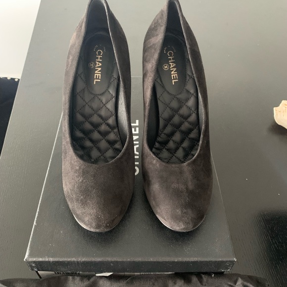 NWB Chanel suede calfskin black size 38 - Picture 5 of 8
